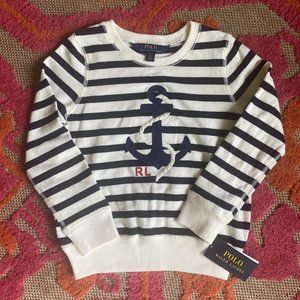 POLO Ralph Lauren NWT Size 6 Nautical Sweatshirt